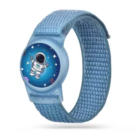   Apple AirTag 1/2 Csuklópántos Tok - Tech-Protect Nylon Strap - Kék