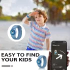 Apple AirTag 1/2 Csuklópántos Tok - Tech-Protect Nylon Strap - Kék
