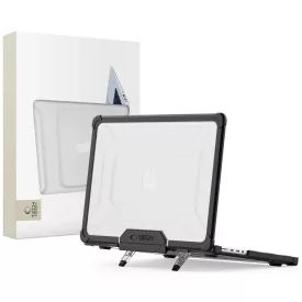   MacBook Pro 14" M1-M5 (2021-2026) / M5 Pro / M5 Pro Max Tok - Tech-Protect SmartShell - Átlátszó-Fekete