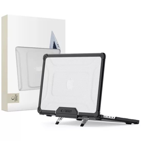 MacBook Pro 14" M1-M5 (2021-2026) / M5 Pro / M5 Pro Max Tok - Tech-Protect SmartShell - Átlátszó-Fekete