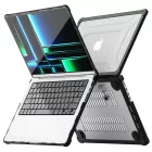 MacBook Pro 14" M1-M5 (2021-2026) / M5 Pro / M5 Pro Max Tok - Tech-Protect SmartShell - Átlátszó-Fekete