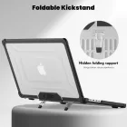 MacBook Pro 14" M1-M5 (2021-2026) / M5 Pro / M5 Pro Max Tok - Tech-Protect SmartShell - Átlátszó-Fekete