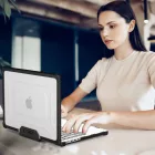MacBook Pro 14" M1-M5 (2021-2026) / M5 Pro / M5 Pro Max Tok - Tech-Protect SmartShell - Átlátszó-Fekete