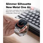 Apple Watch (44/45/46/49mm) Óraszíj - Ringke Metal One Air - Ezüst