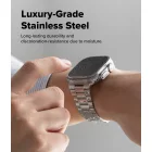Apple Watch (44/45/46/49mm) Óraszíj - Ringke Metal One Air - Ezüst