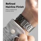 Apple Watch (44/45/46/49mm) Óraszíj - Ringke Metal One Air - Ezüst