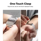 Apple Watch (44/45/46/49mm) Óraszíj - Ringke Metal One Air - Ezüst
