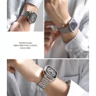 Apple Watch (44/45/46/49mm) Óraszíj - Ringke Metal One Air - Ezüst
