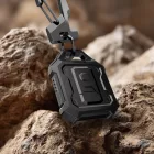 Apple AirTag 1 / 2 Tok - Tech-Protect Kevlar Pro - Fekete