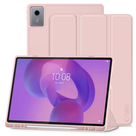 Lenovo Idea Tab Plus 12.1" TB-361 Tok - TechProtect SmartCase Pen - Pink