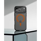 iPhone 17 Pro Max Tok - Spigen Ultra Hybrid MagFit - Fekete-Narancs