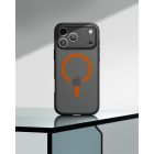 iPhone 17 Pro Tok - Spigen Ultra Hybrid MagFit - Fekete-Narancs