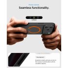 iPhone 17 Pro Tok - Spigen Ultra Hybrid MagFit - Fekete-Narancs