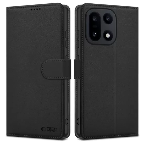 OnePlus 15 Tok - Tech-Protect Wallet - Fekete