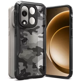 OnePlus 15 Tok - Ringke Fusion X - Camo Fekete