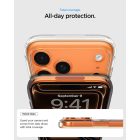 iPhone 17 Pro Tok - Spigen Ultra Hybrid MagFit - Átlátszó-Narancs