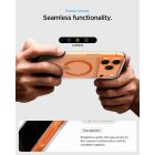 iPhone 17 Pro Tok - Spigen Ultra Hybrid MagFit - Átlátszó-Narancs