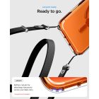 iPhone 17 Pro Tok - Spigen Ultra Hybrid MagFit - Átlátszó-Narancs