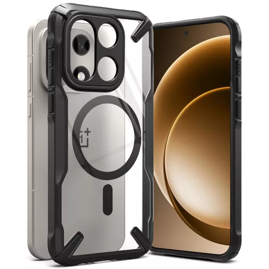 OnePlus 15 Tok - Ringke Fusion X Magnetic - Fekete
