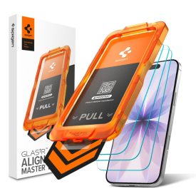   iPhone 17 Kijelzővédő Üvegfólia - Spigen Glas.tR AlignMaster Slim x 3 db