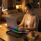 Wozinsky NitroCool RGB Gaming Laptop Állvány Hűtéssel - Fekete