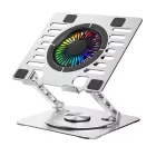 Wozinsky CoolBase RGB Laptop / Tablet Állvány Hűtéssel - Ezüst
