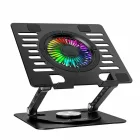 Wozinsky CoolBase RGB Laptop / Tablet Állvány Hűtéssel - Fekete