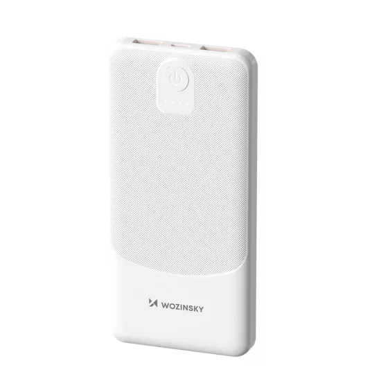 Wozinsky Wpower WPBBK-3 Power Bank 10000mAh 10W - 2x USB-A 2A - Fehér