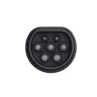 V2L Type 2 - Schuko 3500W Adapter - Kijelzővel és Tokkal - Fekete