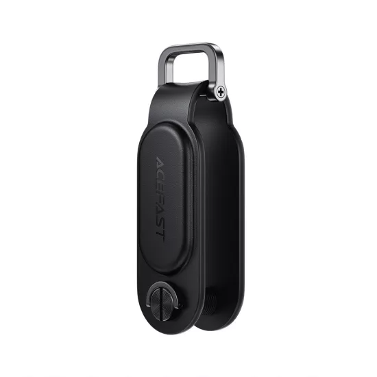 Acefast S4 Bluetooth Nyomkövető Kulcstartóval - Apple Find My App Kompatibilis - Fekete