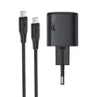 Acefast A118 GaN Hálózati Töltő 30W - USB-C + 1.2m USB-C-Lightning Kábel - Fekete
