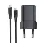 Acefast A118 GaN Hálózati Töltő 30W - USB-C + 1.2m USB-C-Lightning Kábel - Fekete