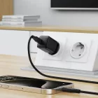 Acefast A118 GaN Hálózati Töltő 30W - USB-C + 1.2m USB-C-Lightning Kábel - Fekete