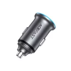 Acefast B15 Autós Töltő 65W - USB-A + USB-C - Szürke