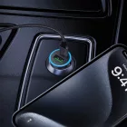 Acefast B15 Autós Töltő 65W - USB-A + USB-C - Szürke