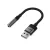 Acefast J13 USB-A - 3.5mm Mini Jack Adapter - Fekete