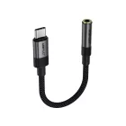 Acefast J12 USB-C - 3.5mm Mini Jack Adapter - Fekete