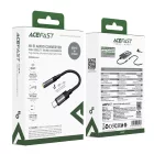 Acefast J12 USB-C - 3.5mm Mini Jack Adapter - Fekete