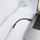 Acefast J12 USB-C - 3.5mm Mini Jack Adapter - Fekete