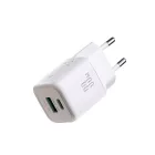 Joyroom JR-TG7 Hálózati Töltő 33W - USB-A + USB-C + 1m C-iP Kábel - Fehér