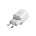 Joyroom JR-TG7 Hálózati Töltő 33W - USB-A + USB-C + 1m C-iP Kábel - Fehér