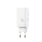 Joyroom JR-TG10 GaN Hálózati Töltő 65W - 2x USB-C + USB-A + C-C 1.2m 100W Kábel - Fehér