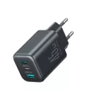 Joyroom JR-TO1 GaN Hálózati Töltő 45 - USB-C + Lightning + USB-A - Fekete