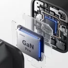 Joyroom JR-TO1 GaN Hálózati Töltő 45 - USB-C + Lightning + USB-A - Fekete