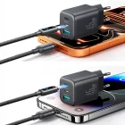 Joyroom JR-TO1 GaN Hálózati Töltő 45 - USB-C + Lightning + USB-A - Fekete