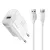 Joyroom JR-TF4 Hálózati Töltő 18W - USB-A + 1m A-C Kábel - Fehér