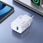 Joyroom JR-TF4 Hálózati Töltő 18W - USB-A + 1m A-C Kábel - Fehér