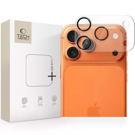 iPhone 17 Pro Kameravédő - Tech-Protect Camfull Fit+ - Áttetsző
