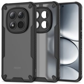   Xiaomi Redmi Note 15 Pro 5G Tok - Tech-Protect Rugged Shield - Áttetsző-Fekete