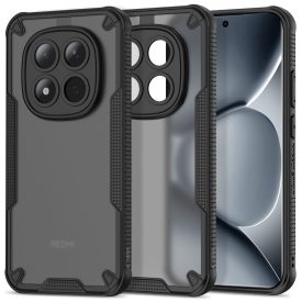   Xiaomi Poco M8 Pro / Xiaomi Redmi Note 15 Pro+ 5G Tok - Tech-Protect Rugged Shield - Áttetsző-Fekete